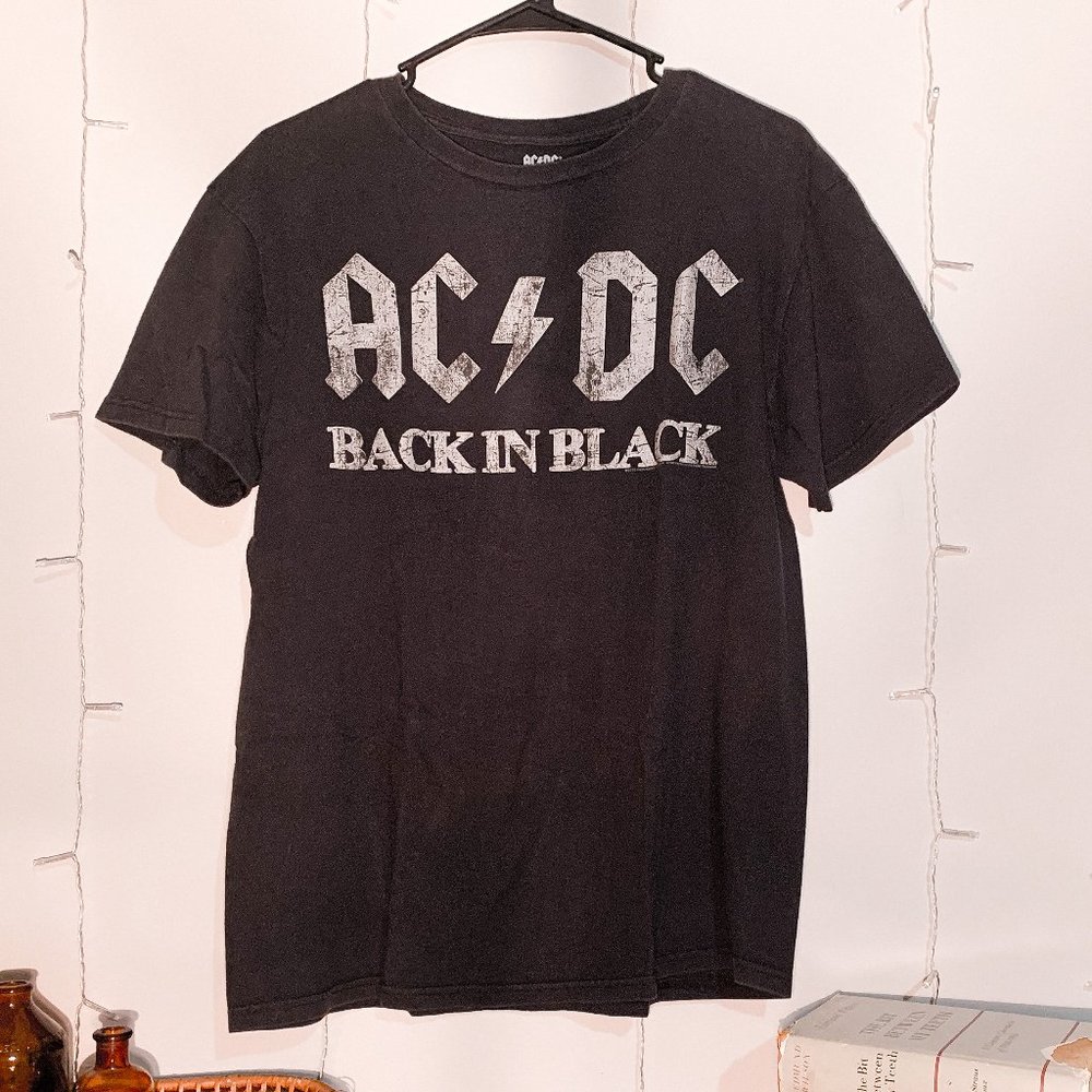 AC DC Back in Black Tee